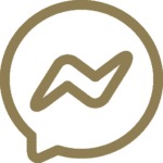 logo facebook messenger doré